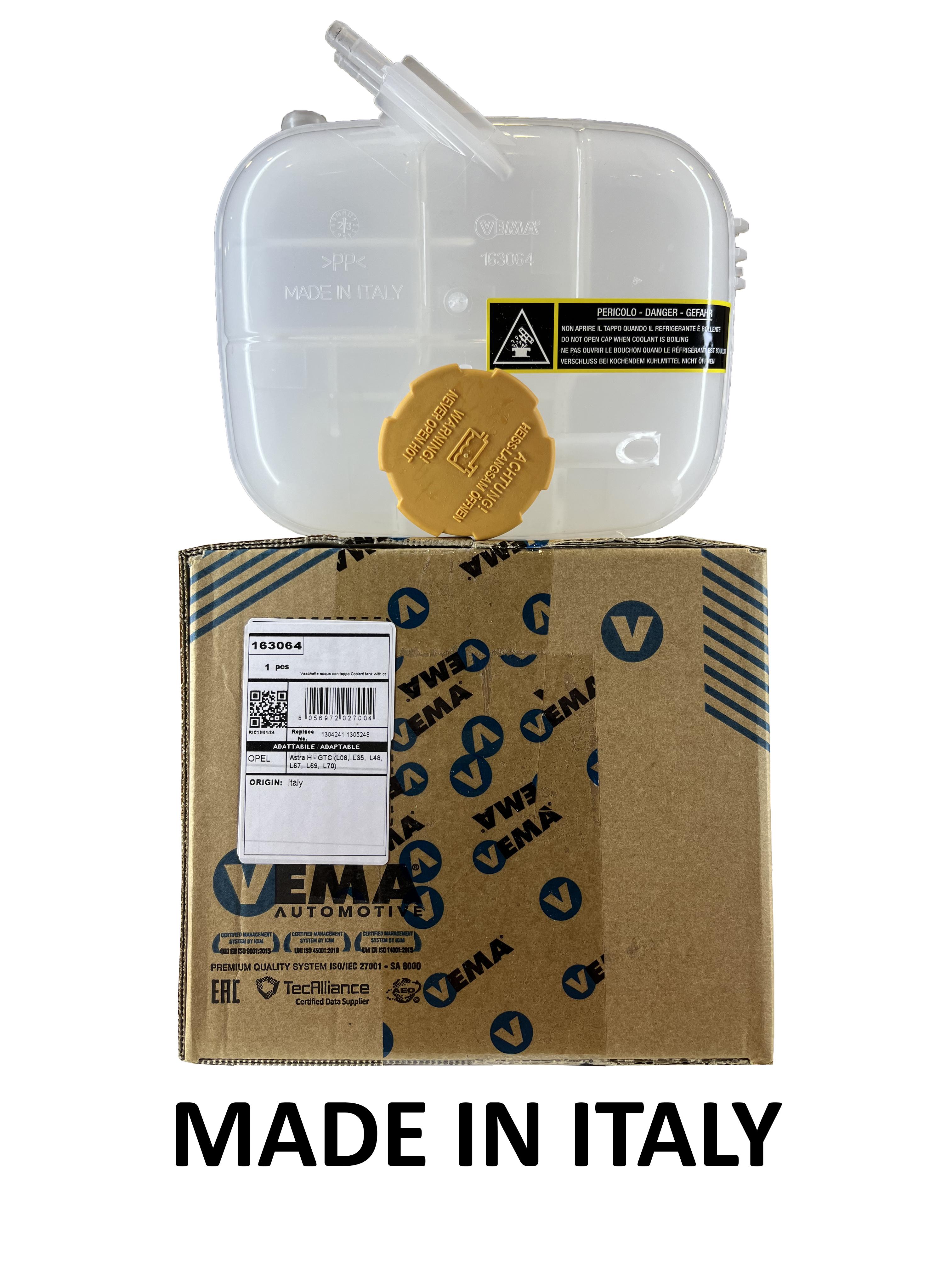 OPEL ASTRA-H VEMA MARKA YEDEK SU DEPOSU KAPAKLI ( 1304241 )